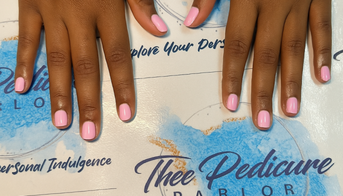 Pink Gel mani